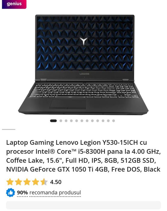 Laptop Lenovo Legion Y530