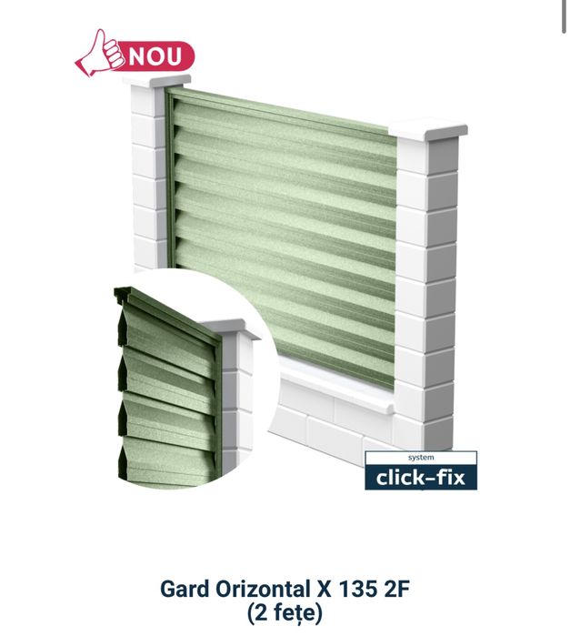 Garduri orizontale tip jaluzea model Zebra de la Caretta
