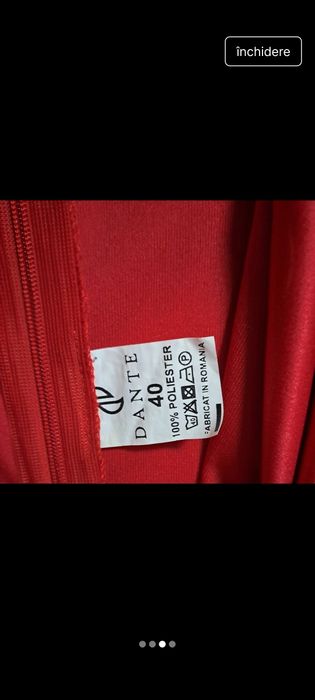 Rochie rosie eleganta 40