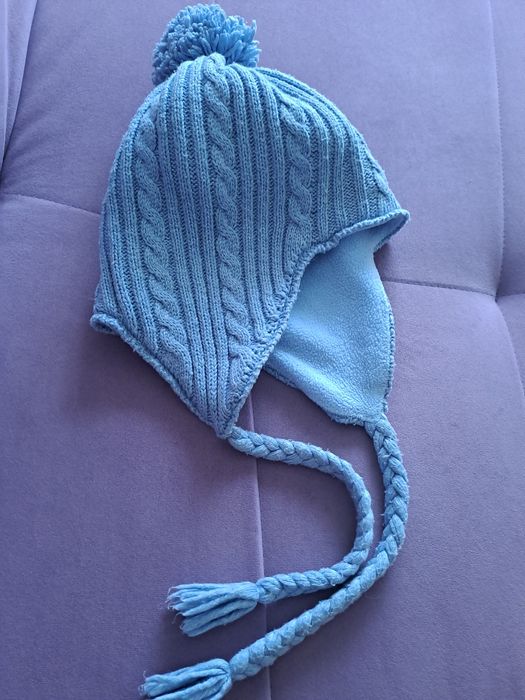Шапка Button blue 54