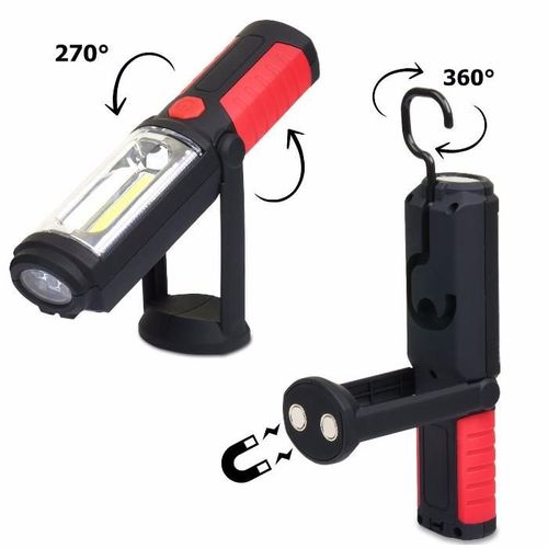 lampa lanterna reparatii cu masini LED & COB reincarcabila USB carlig