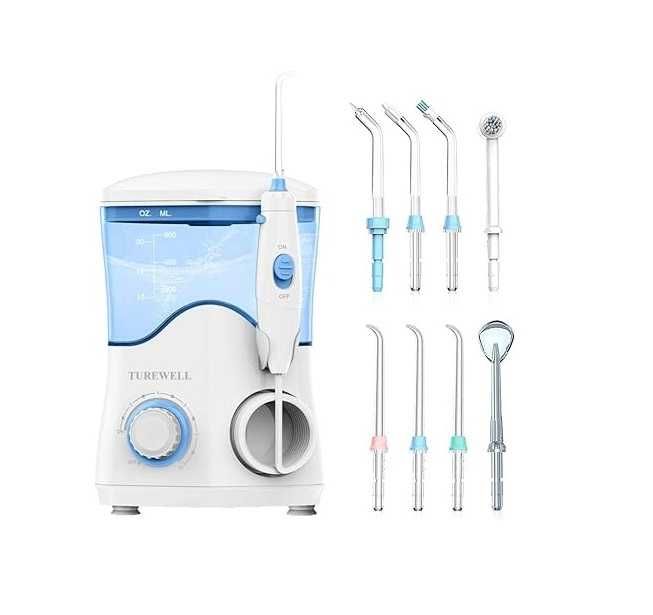 Зъбен душ TUREWELL орален иригатор 600ml 10 регулируеми налягания