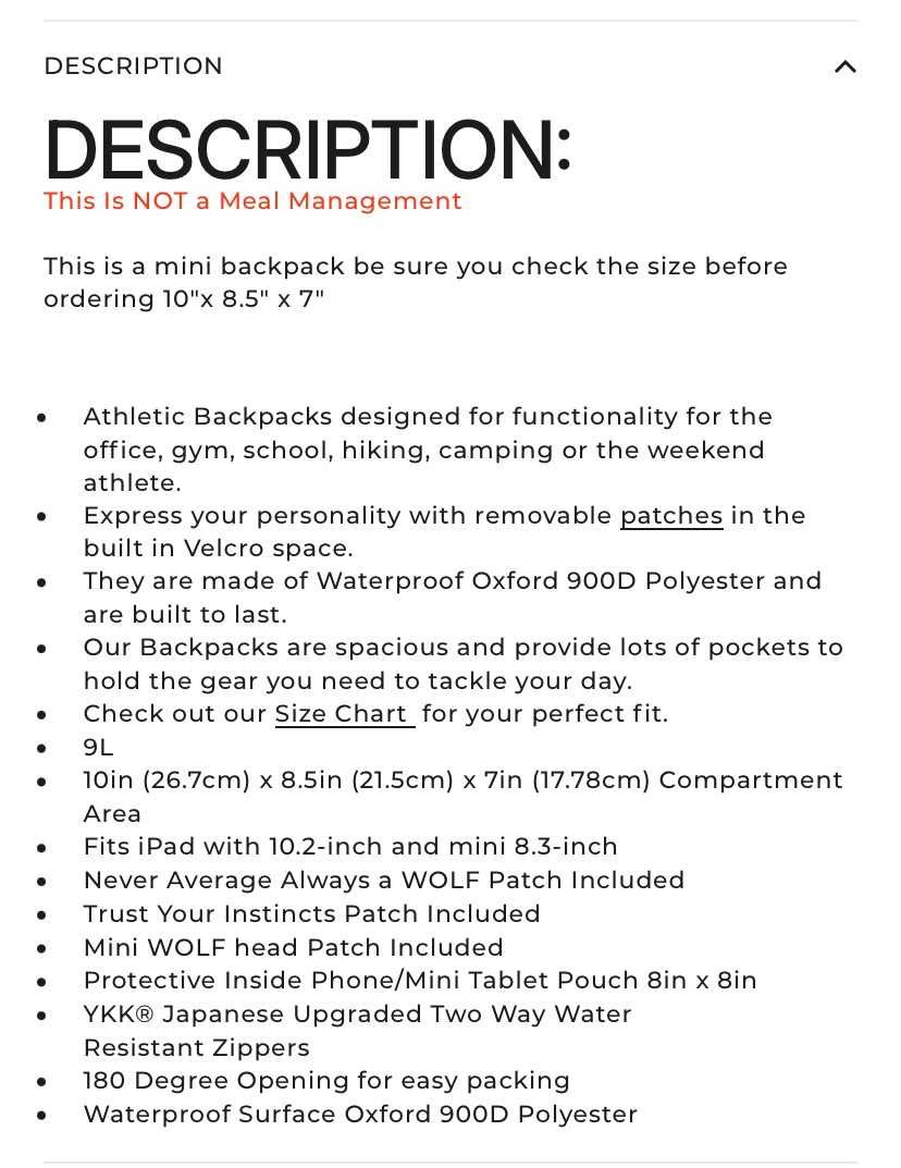 фитнес раница WolfPak Mini GYM backpack