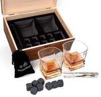 Подаръчен комплект чаши и камъни за уиски