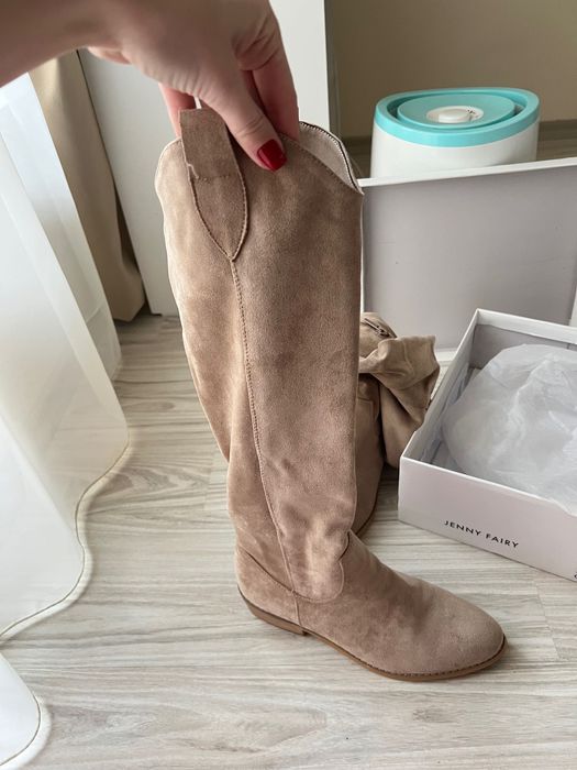 Ботуши дамски велур