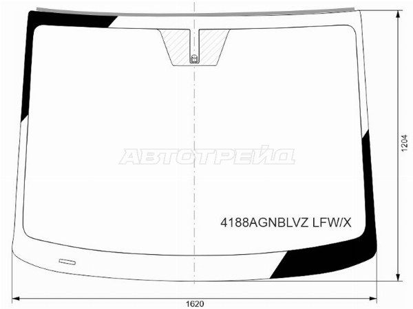 Стекло лобовое Молдинг    Hyundai Staria