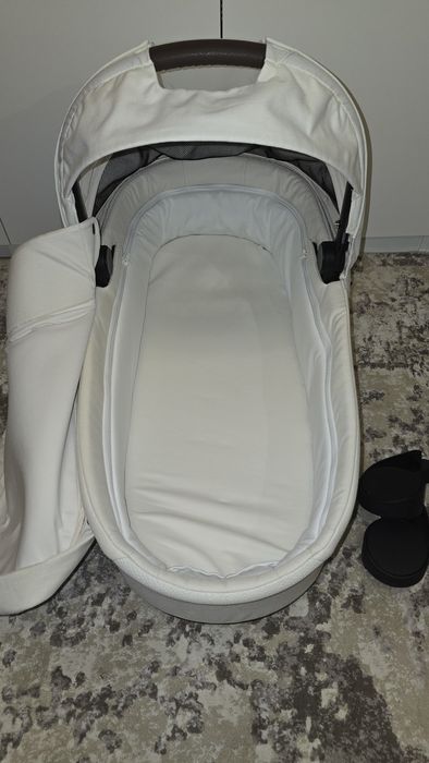 landou Cybex Cot S Lux Alb cu protecție