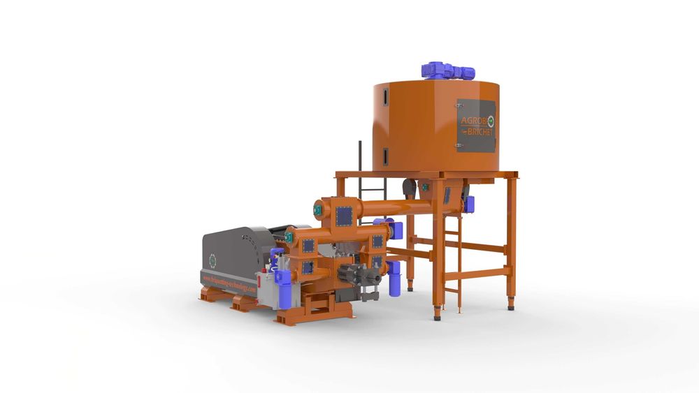 Presa brichetare mecanica rumegus paie "BriqTech" model: BT-070-800Max