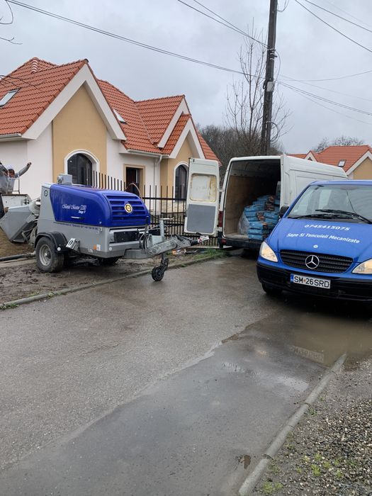 statie mobila de Șape mecanizate, tencuieli mecanizate