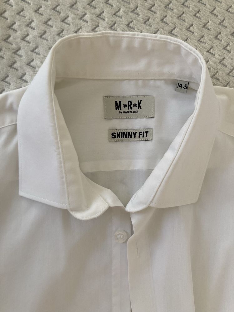 Официална мъжка бяла риза Slim Fit