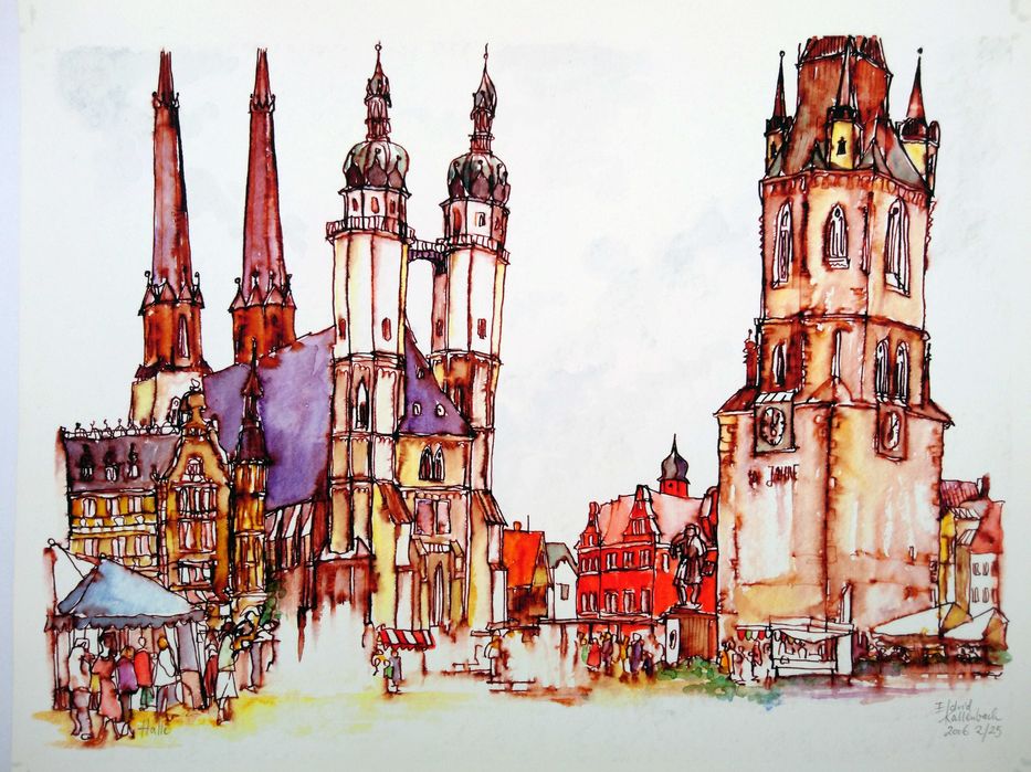 Print color 2/25, peisaj oras german, artista Eldrid Kallenbach