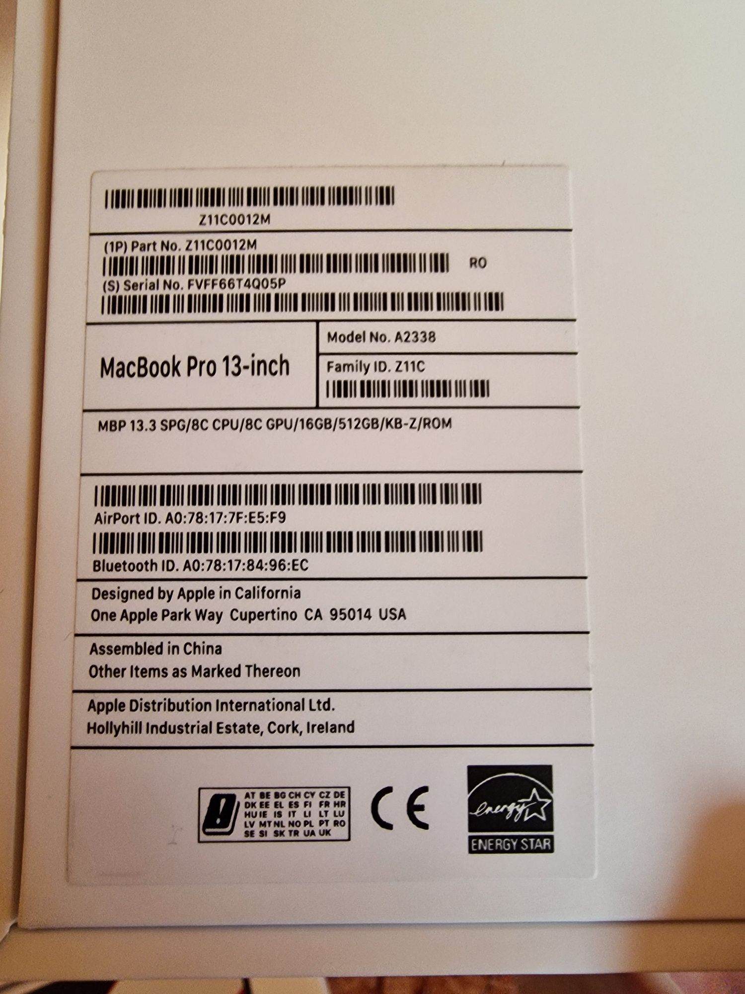 Cutii MacBook Pro M1