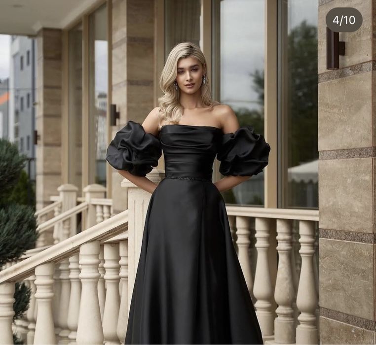 Вечернее черные платье