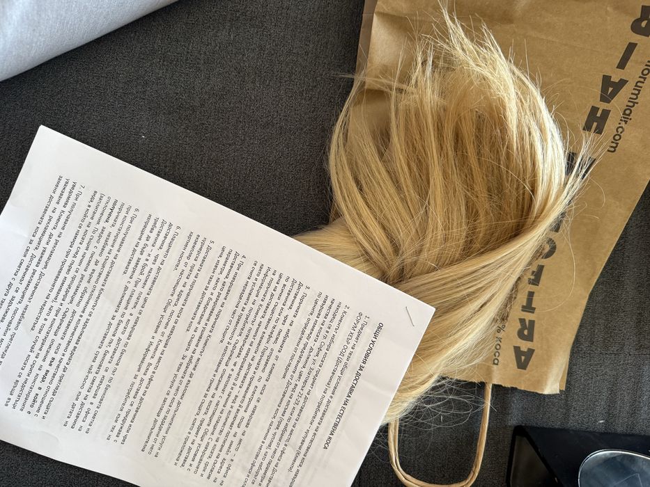 100%естествена коса арт форум 2бр коси