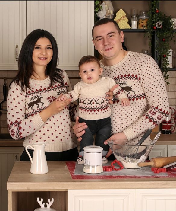 Комплект Семейни Коледни Пуловери