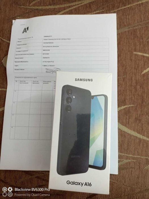 Samsung Galaxy A16 Black 6.70 ", 128 GB, RAM 4 GB + слушалки ttec