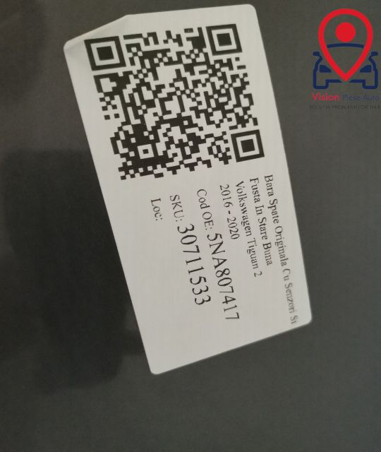 Оригинална задна броня със сензори и фуста в добро състояние Фолксваге