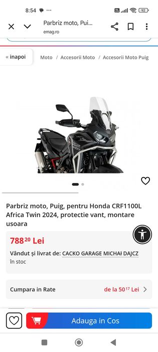 Parbriz Honda Africa Twin
