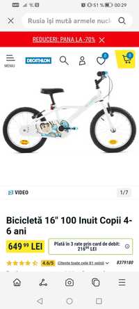 Bicicleta btwin 16 inch