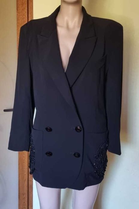Sacou vintage, de eveniment, marimea 44 it (M), lana 100%, captusit