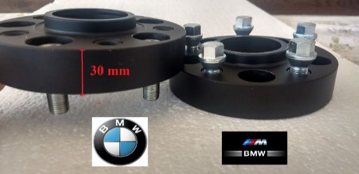 Flanse distantiere BMW 30 mm cu prindere Dubla -Prezoane Incluse