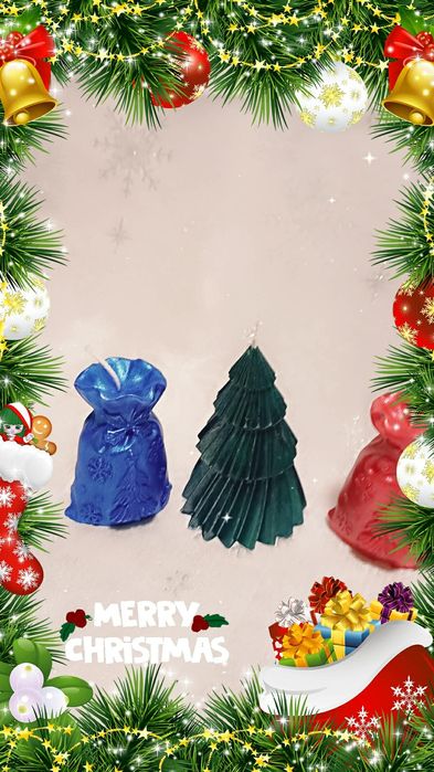 Коледни ароматни свещи