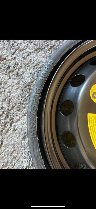 Резервна гума патерица VW/AUDI/PORSCHE 5х112