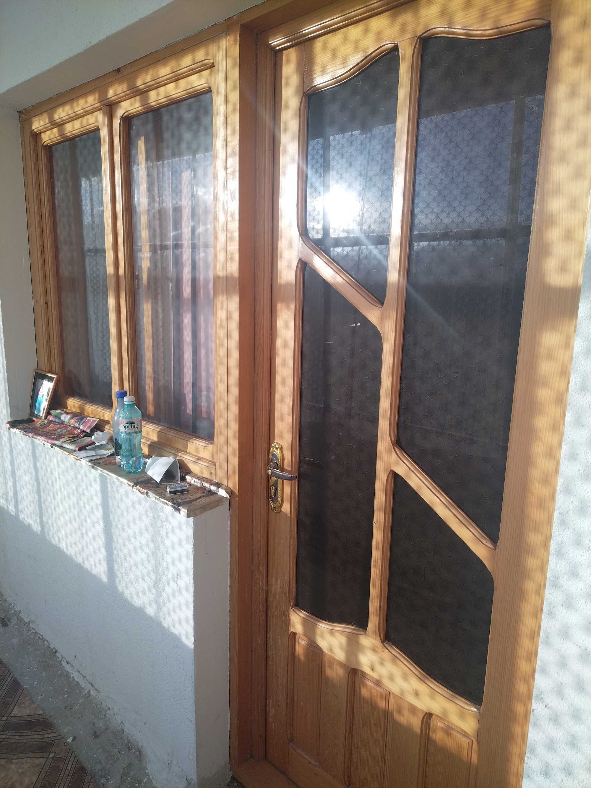 Vand mobila lemn masiv 5 uși de lemn