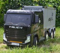 Camion electric pentru copii cu Remorca TIP container BJJ2011  #Black