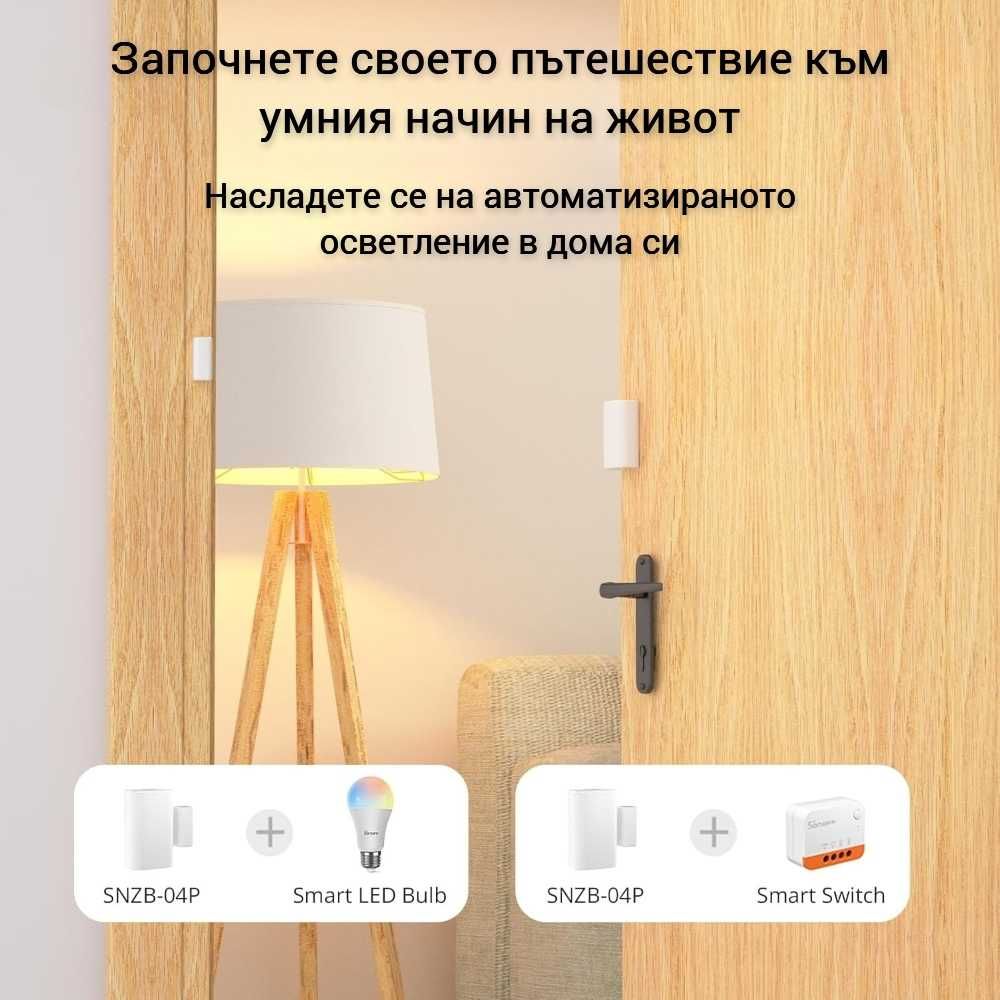 SONOFF SNZB-04P – Zigbee Сензор за врати и прозорци