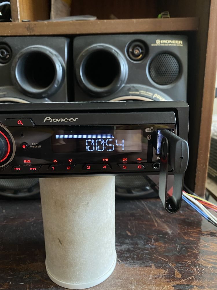 Pioneer mvh-330dab -НОВ МОДЕЛ -BLUETOOTH, USB, Aux, радио плеър cd сд