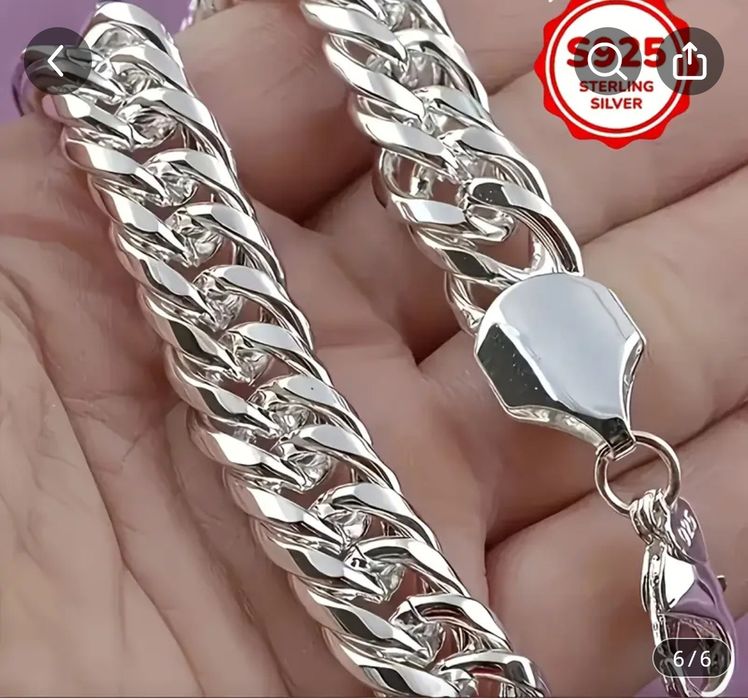 Brățară Ag 925 hipoalergenic,20 cm,unisex