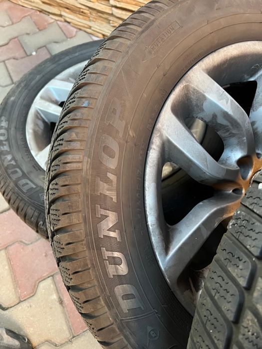 Set 4 roți jante originale R17 + anvelope RUNFLAT Dunlop iarna BMW x3