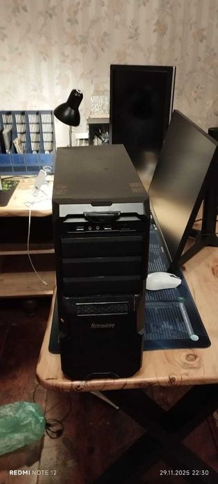 Корпус для ПК — чёрный, классический, рабочее состояние