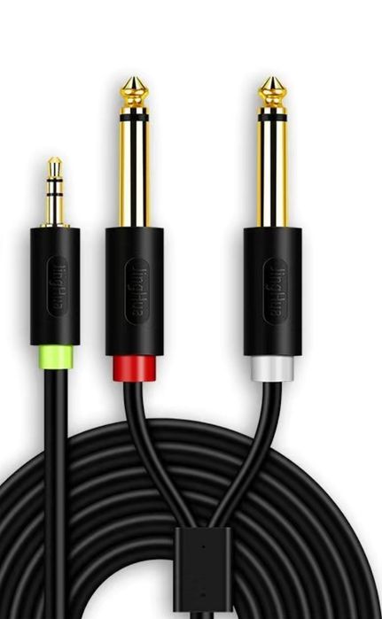 Аудио Кабели Aux Шнуры мини Джек 3,5 на 2rca ,mini jack 3,5 на 2* 6,3