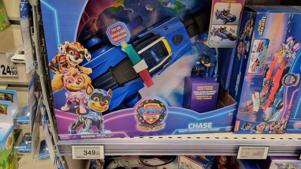Masina transformabila Paw Patrol, Chasse,  nefolosita