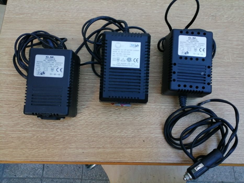 3 Adaptoare profesionale G. M. Technics AC adaptor Model Tead-66/TUV66