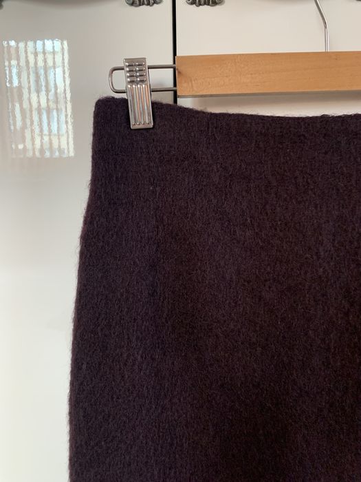 Вълнена италианска пола в бордо