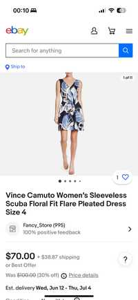 Шикарное платье на выход Vince Camuto из Америки