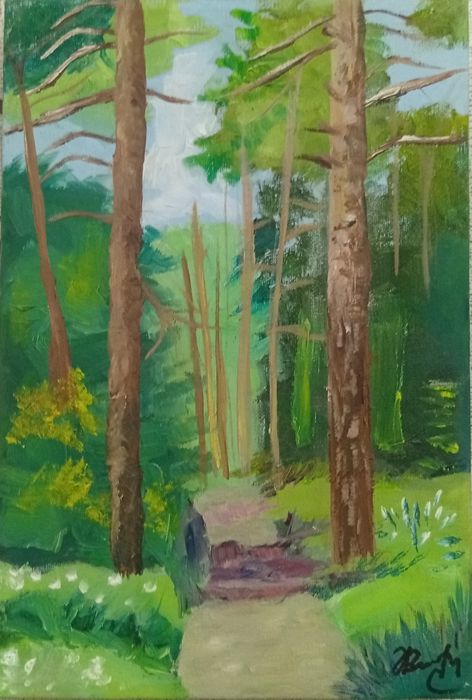 Продаётся картина юного художника (11 лет) 20×30