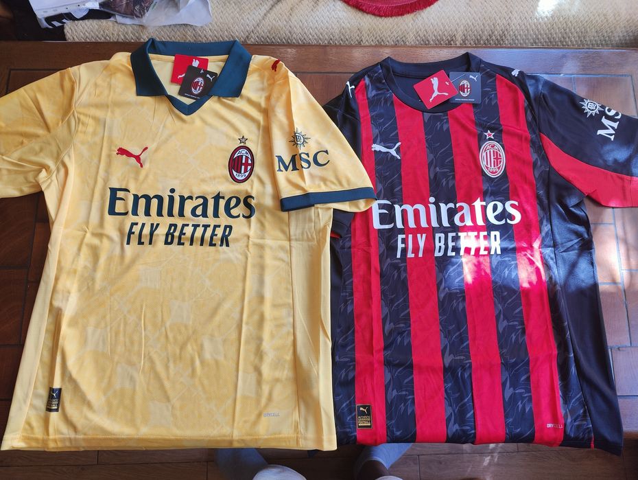 Футболни тениски AC Milan сезон 2025/2026 Home & 3rd