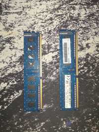 KIT 2 stick-uri memorie RAM SK Hynix 4GB DDR3 PC3 1600 MHz 12800U