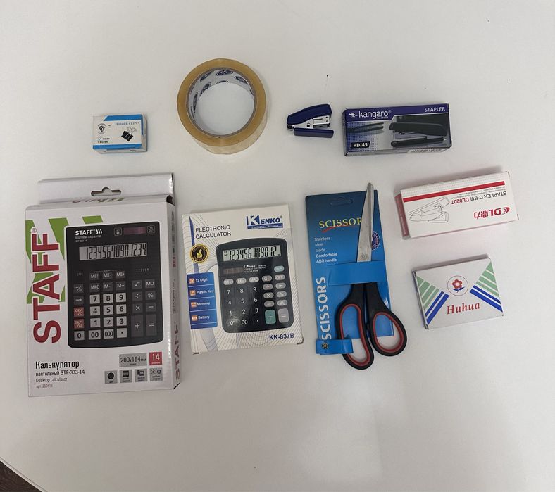 Калькуляторы, скотч и др.