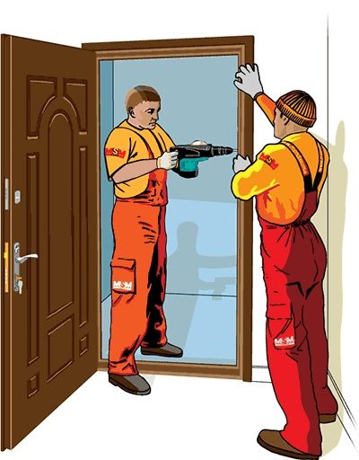 Установка дверей