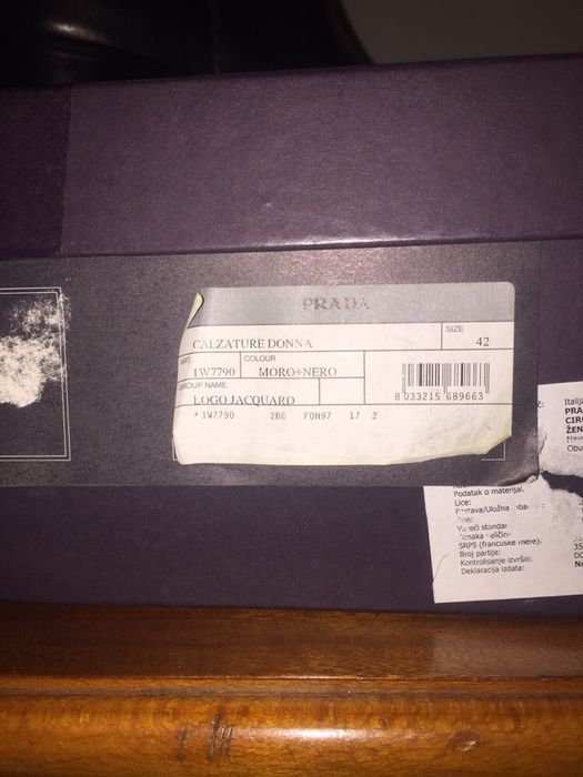 Cizme PRADA Logo Jacquard noi originale 42 !
