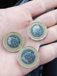 Vand monede one pound