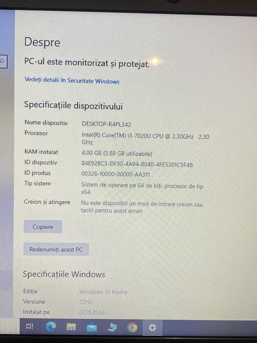 Laptop Acer I3 Ddr 4 Generatia 7