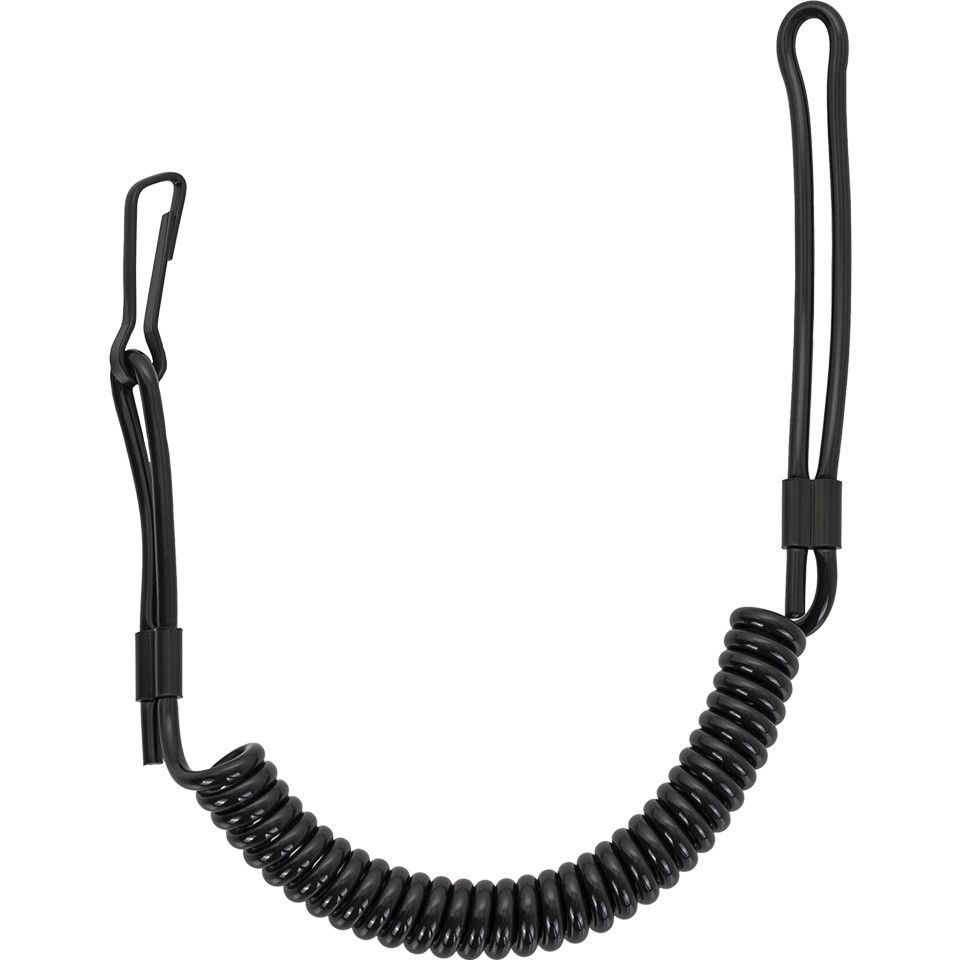 Airsoft Cordon Siguranta Lanyard Spiralat Negru Mil-Tec