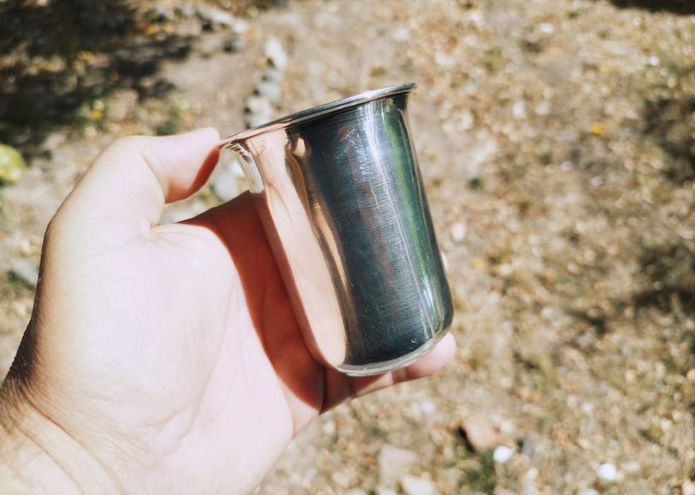 Pahar argint masiv, sterling, India