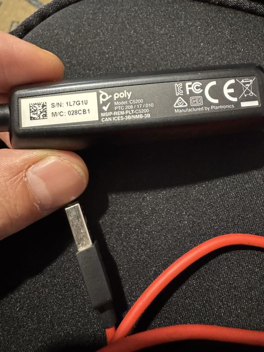 Casti Poly Blackwire C5200, stereo, microfon, 3.5mm jack, USB A, trave